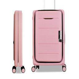 Kuber Industries Set Of 2 Textured Hard-Sided Trolley Suitcases image 2