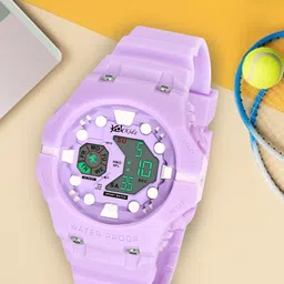 Kool Kidz Girls Patterned Dial & Straps Analogue Watch KK 277 PURPLE-image-52