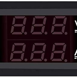 REES52 0.56" Digital Voltmeter Ammeter DC 100V 10A Amp Voltage Current Meter Tester 0.56 Inch 3 Bits Blue + Red Dual LED Display Panel with Connect Wires image 5