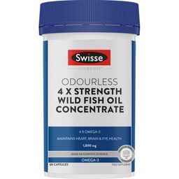 Swisse 4X Strength Fish Oil (1800mg Omega 3 In Single Capsule) Highest Fish Oil Strength - Recommended For Gym Goers & Active Individuals, 60 Capsules (1 Capsule Per Serving) image 1