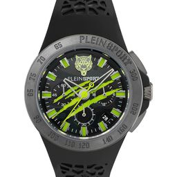 PLEIN SPORT Thunderstorm Chrono Men Printed Dial & Black Straps Analogue Watch PSABA0623-picture-10