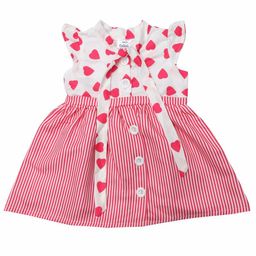 Doodle Girls Tie-Up Neck Dress-image-87