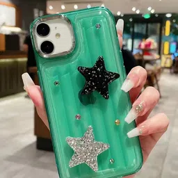 Luxury Kase LK119 Solid iPhone 11 Crystal Clear Bling Star Case Back Case-image-74
