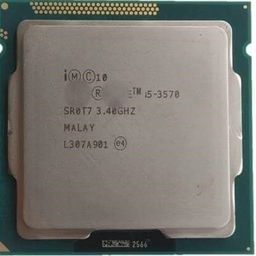 generic Core i5 3570,3470 3.4 GHz Upto 3.8 GHz LGA 1155 Socket 4 Cores 4 Threads 6 MB Smart Cache Desktop Processor (Silver/Grey) Support h61 Motherboard image 1