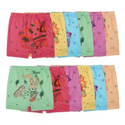 BAESD Kids Pack Of 12 Conversational Printed Pure Cotton Boxer-Style Briefs-image-106
