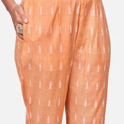 vbuyz KALINI Ethnic Motif Woven Design Thread Work Kurta With Trousers & Dupatta image 3