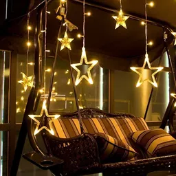 ENORMITY Yellow  Star Shape String Lights image 1