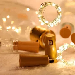 ENORMITY Set Of 2 Yellow Rice Shape String Lights image 1