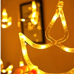 ENORMITY Yellow & White Diya Shape Bulb String Lights image 1
