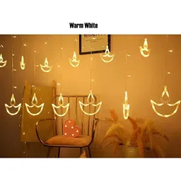 ENORMITY Yellow Diya Shape String Light image 3