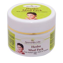 Ayurvedic Life Herbo Mud Pack with Multani Mitti Neem & Turmeric - 50 g-48