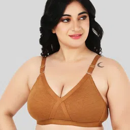 FUNAHME Non Padded Full Coverage All Day Comfort Cotton T-shirt Bra-13