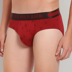U.S. Polo Assn. Men Printed Basic Briefs PB002-R03-PR-17