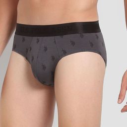 U.S. Polo Assn. Men Brand Logo Printed Basic Briefs PB002-G02-PR-48
