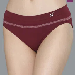 HRX by Hrithik Roshan Pack Of 2 Purple & Maroon Seamless Hipster Briefs-79