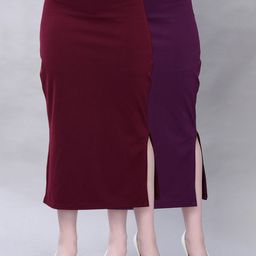Selvia Pack Of 2 Mid-Rise Saree Shapewear-image-57