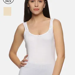 NOT YET by us Women Pack Of 2 Solid Cotton Camisoles-image-51