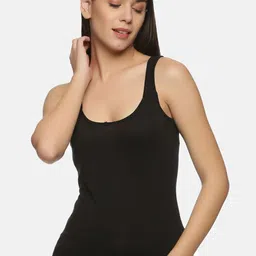 NOT YET by us Women Black Solid Cotton Camisole-image-71