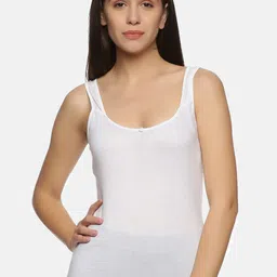 NOT YET by us Women White Solid Cotton Camisoles-image-54