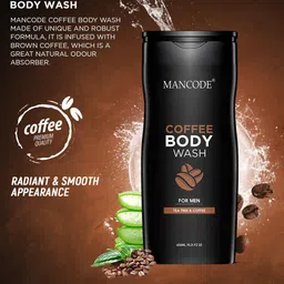 MANCODE Men Set Of 3 Coffee, Shea Butter & Coffee Body Wash, 450 ml Each image 5