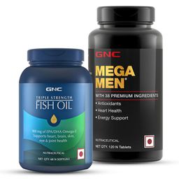 GNC Triple Strength Fish Oil & Mega Men Multivitamin Combo,  2 Piece(s)/Pack -21