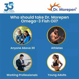 Dr. Morepen Dr. Morepen Omega-3 1250mg Fish Oil 60 Softgels & Cod Liver Oil 100 Softgels Combo,  2 Piece(s)/Pack  image 2