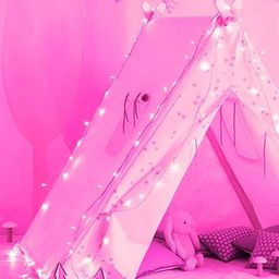 ENORMITY  Pink Rice Shaped  LED String Lights image 1