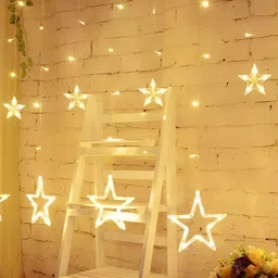 ENORMITY Yellow Star Shape String Lights image 1