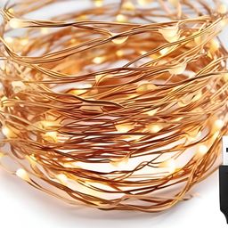 SPARK WORLD Yellow 50 Bulb String Lights-23