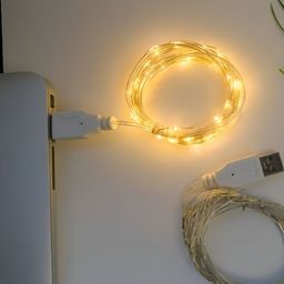 ENORMITY Yellow Rice Shape String Lights-53
