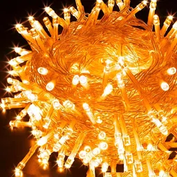 ENORMITY Orange Coloued Rice Shape String Lights image 1
