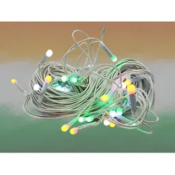 ENORMITY Yellow & White Rice Shape String Lights image 1