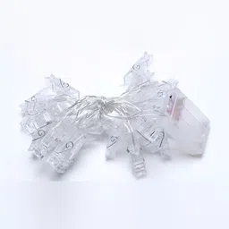 SPARK WORLD White Photo Clip String Lights-19