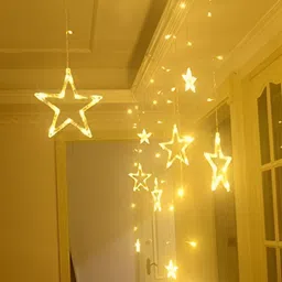 ENORMITY Yellow Star Shaped String Lights image 1