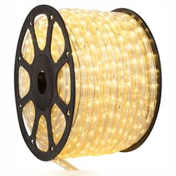 SPARK WORLD Yellow Neon 120 Rope LED String Lights-12