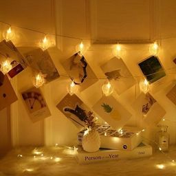 ENORMITY Yellow Heart Shape String Lights image 2