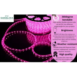 SPARK WORLD Pink Rice Shaped String Lights image 2