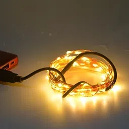 SPARK WORLD Yellow 50 Bulb String Lights image 3