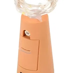 ENORMITY Yellow & Brown Rice Shape Cork String Light image 3