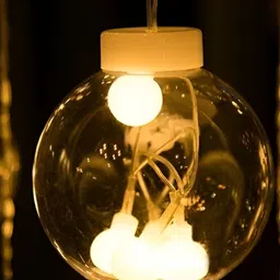 SPARK WORLD Yellow Cylindrical Bulb String Lights image 3