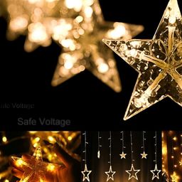 SPARK WORLD Yellow Star-Shaped String Lights image 3
