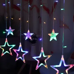 SPARK WORLD Yellow Star Shaped String Lights image 5
