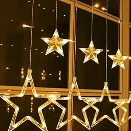 SPARK WORLD Yellow Star-Shaped String Lights image 3