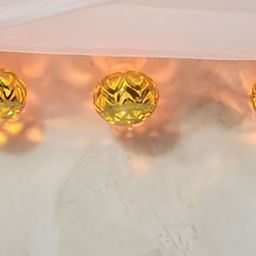 SPARK WORLD Yellow Cylindrical Shape String Lights image 3