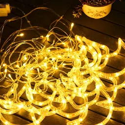 SPARK WORLD Beige Diya-Shaped String Lights image 5