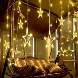 SPARK WORLD Yellow Star Shaped String Lights image 3