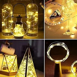 SPARK WORLD Yellow Cylindrical Shape String Light image 5