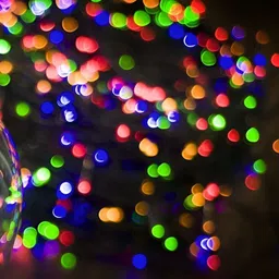 SPARK WORLD Blue & Red Rice-Shaped String Lights image 2