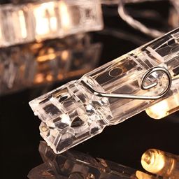 SPARK WORLD  Photo Clip Shape String Lights image 4