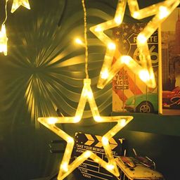 SPARK WORLD Yellow Star Shaped LED String Lights image 2